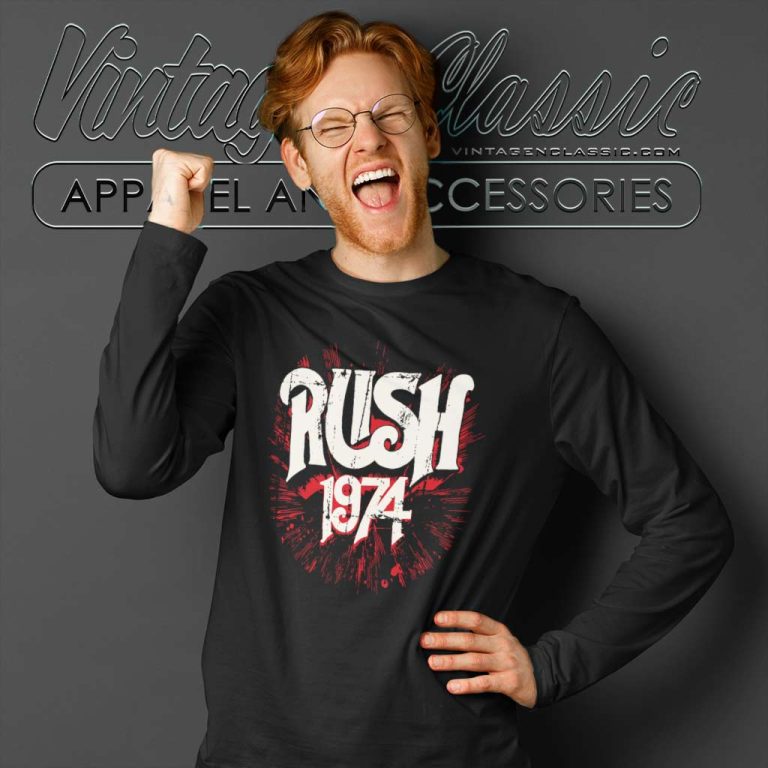 Rush 1974 Logo Progressive Long Sleeve Tee Rush 1974 Logo Progressive Long Sleeve Tee