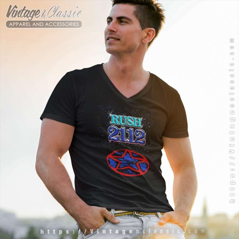 Rush 2112 Redux V Neck TShirt Rush 2112 Redux V Neck TShirt
