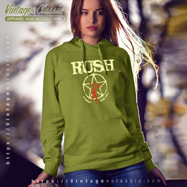 Rush American Tour 1977 Hoodie Rush American Tour 1977 Hoodie
