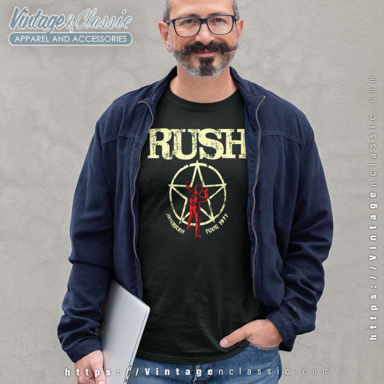 Rush American Tour 1977 Long Sleeve Tee Rush American Tour 1977 Long Sleeve Tee