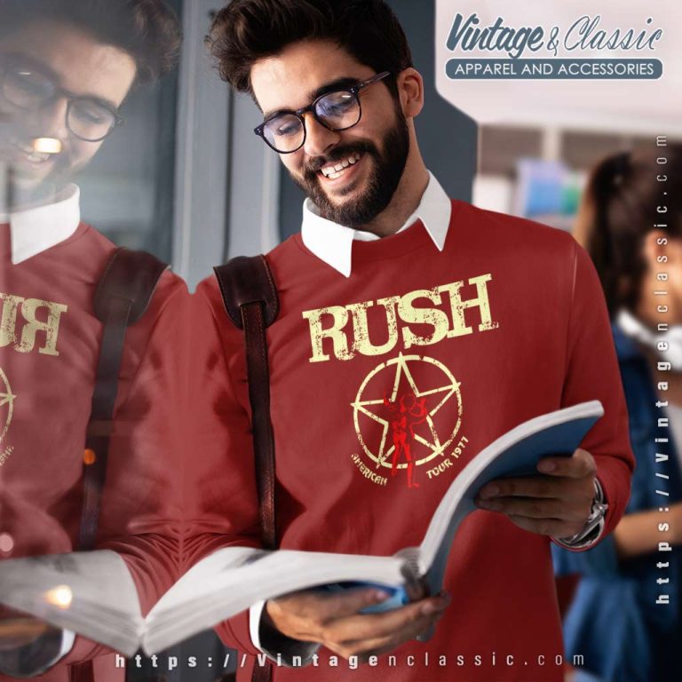 Rush American Tour 1977 Sweatshirt Rush American Tour 1977 Sweatshirt