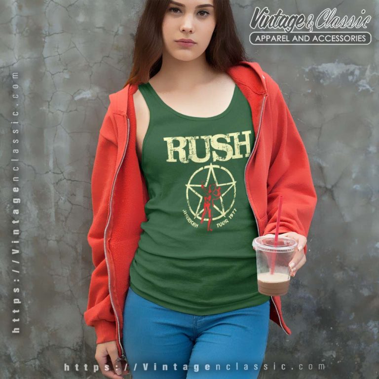 Rush American Tour 1977 Tank Top Racerback Rush American Tour 1977 Tank Top Racerback