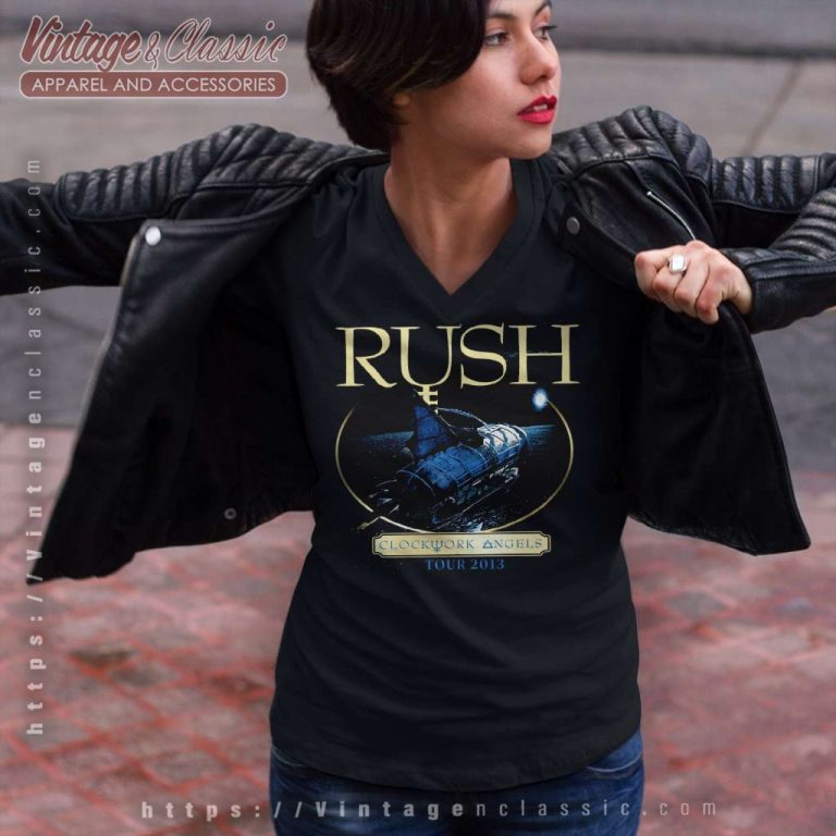 Rush Clockwork Angels Tour V Neck TShirt Rush Clockwork Angels Tour V Neck TShirt