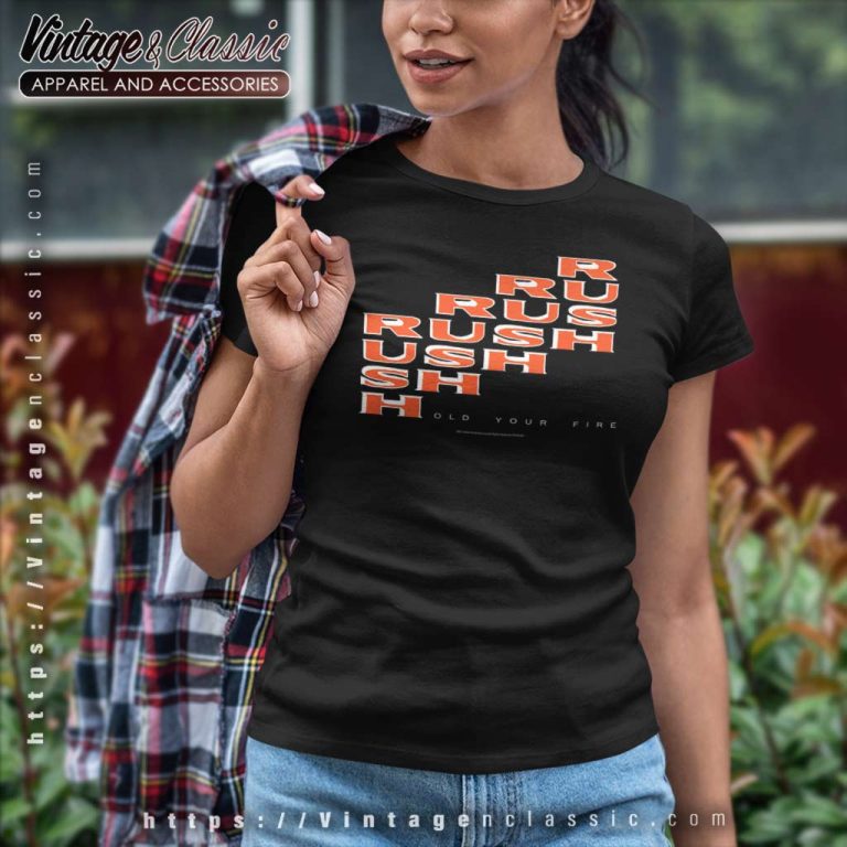 Rush Hold Your Fire Women TShirt Rush Hold Your Fire Women TShirt