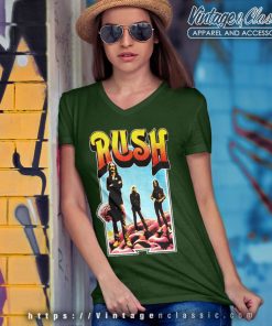 Rush Limits Logo V Neck TShirt