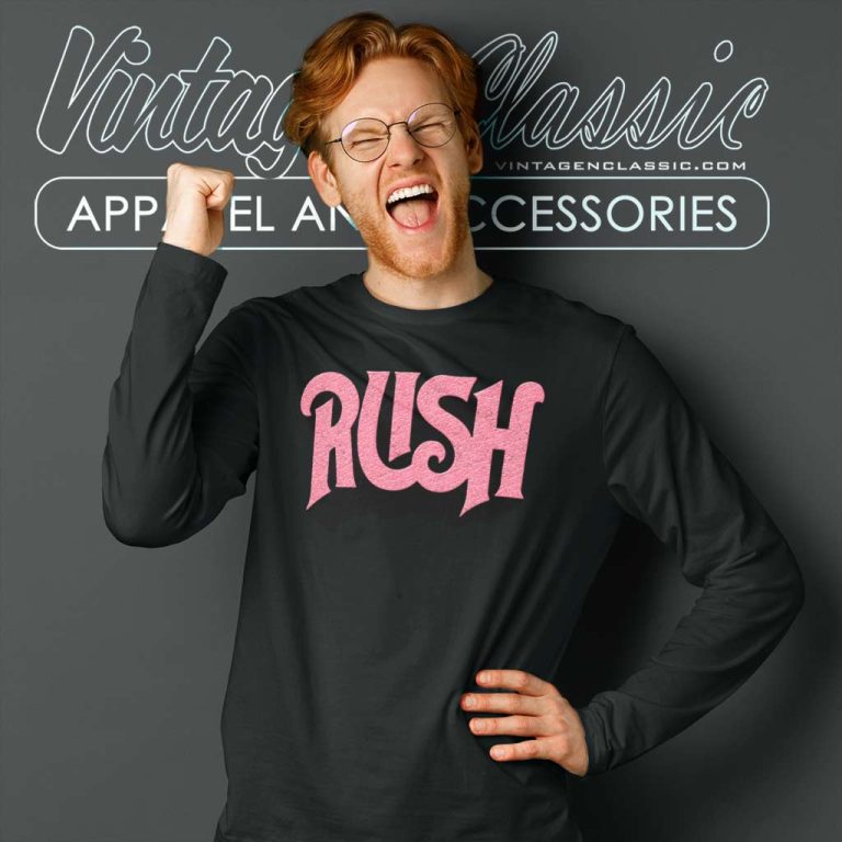 Rush Pink Logo Long Sleeve Tee Rush Pink Logo Long Sleeve Tee