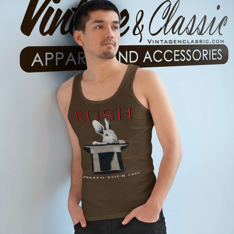 Rush Presto Tour 1990 Tank Top Racerback Rush Presto Tour 1990 Tank Top Racerback