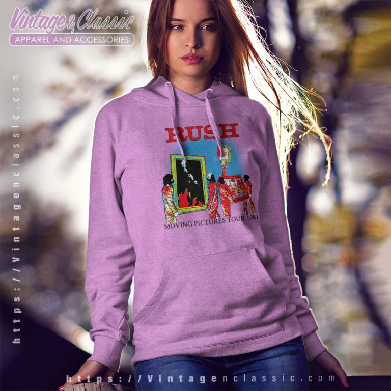Rush Shirt 1981 Moving Pictures Tour Hoodie Rush Shirt 1981 Moving Pictures Tour Hoodie
