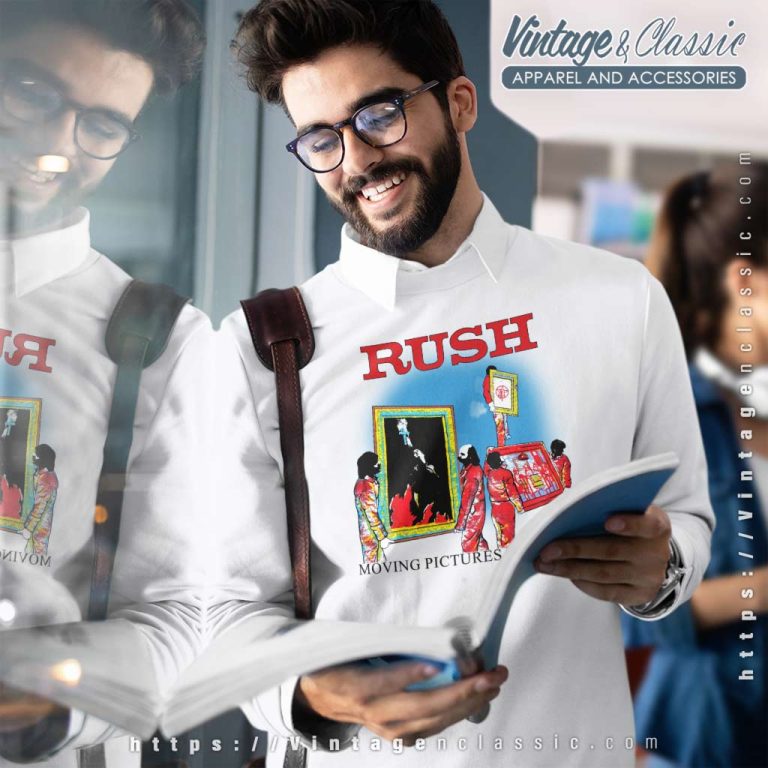 Rush Shirt 1981 Moving Pictures Tour Sweatshirt Rush Shirt 1981 Moving Pictures Tour Sweatshirt