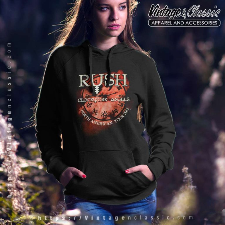 Rush Shirt Clockwork Angels Black Tour Hoodie Rush Shirt Clockwork Angels Black Tour Hoodie