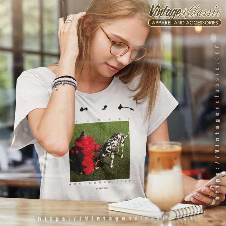 Rush Shirt Signals New World Tour Women TShirt Rush Shirt Signals New World Tour Women TShirt