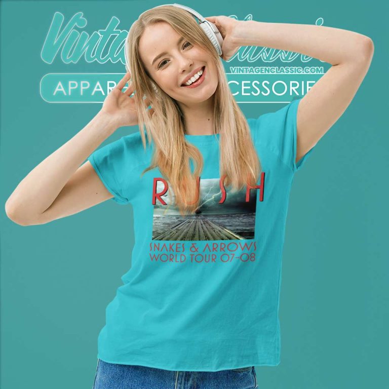 Rush Shirt Snakes Arrows World Tour Women TShirt Rush Shirt Snakes Arrows World Tour Women TShirt