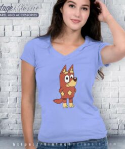 Rusty Bluey Shirt Gift For Bluey Fans V Neck TShirt