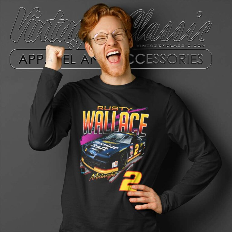 Rusty Wallace Midnight 2 Nascar Long Sleeve Tee Rusty Wallace Midnight 2 Nascar Long Sleeve Tee