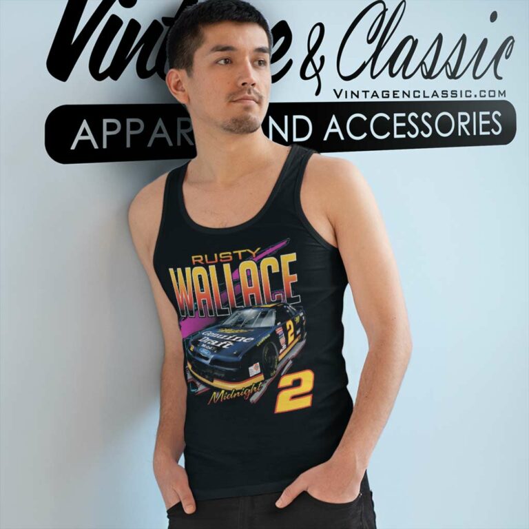 Rusty Wallace Midnight 2 Nascar Tank Top Racerback Rusty Wallace Midnight 2 Nascar Tank Top Racerback