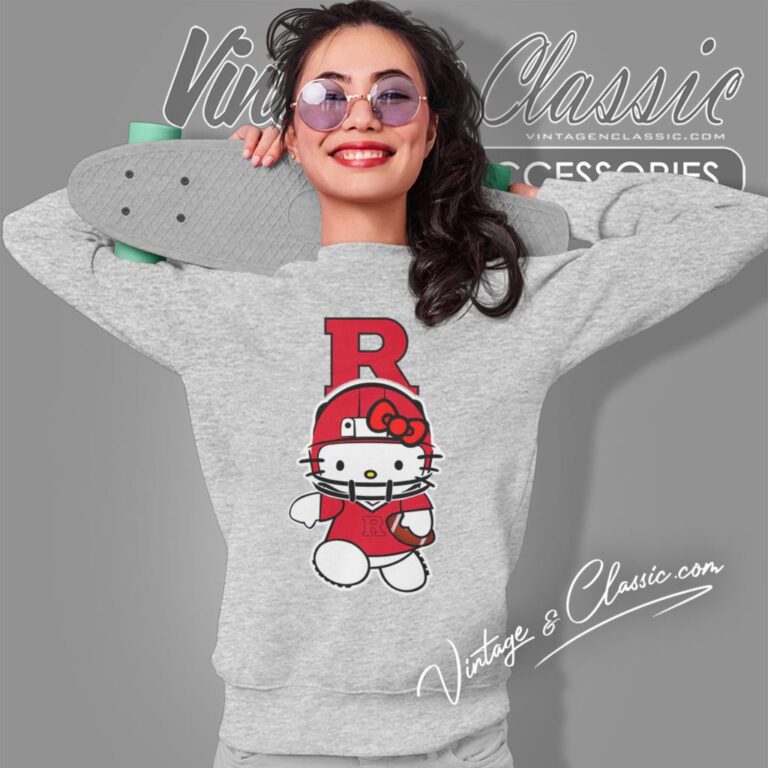Rutgers Scarlet Knights Hello Kitty Sweatshirt Rutgers Scarlet Knights Hello Kitty Sweatshirt