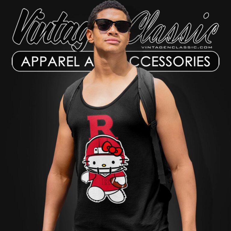 Rutgers Scarlet Knights Hello Kitty Tank Top Racerback Rutgers Scarlet Knights Hello Kitty Tank Top Racerback