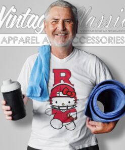 Rutgers Scarlet Knights Hello Kitty V Neck TShirt