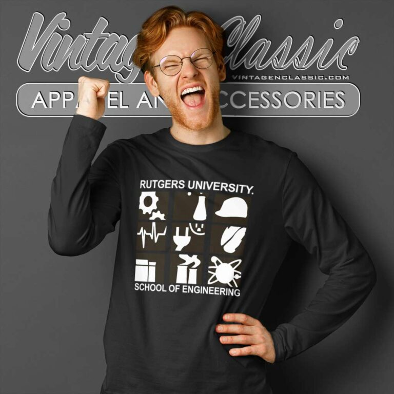 Rutgers University School Of Engineering Long Sleeve Tee Rutgers University School Of Engineering Long Sleeve Tee