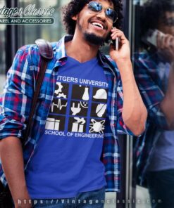 Rutgers University School Of Engineering Shirt 6 Rutgers University School Of Engineering V Neck TShirt