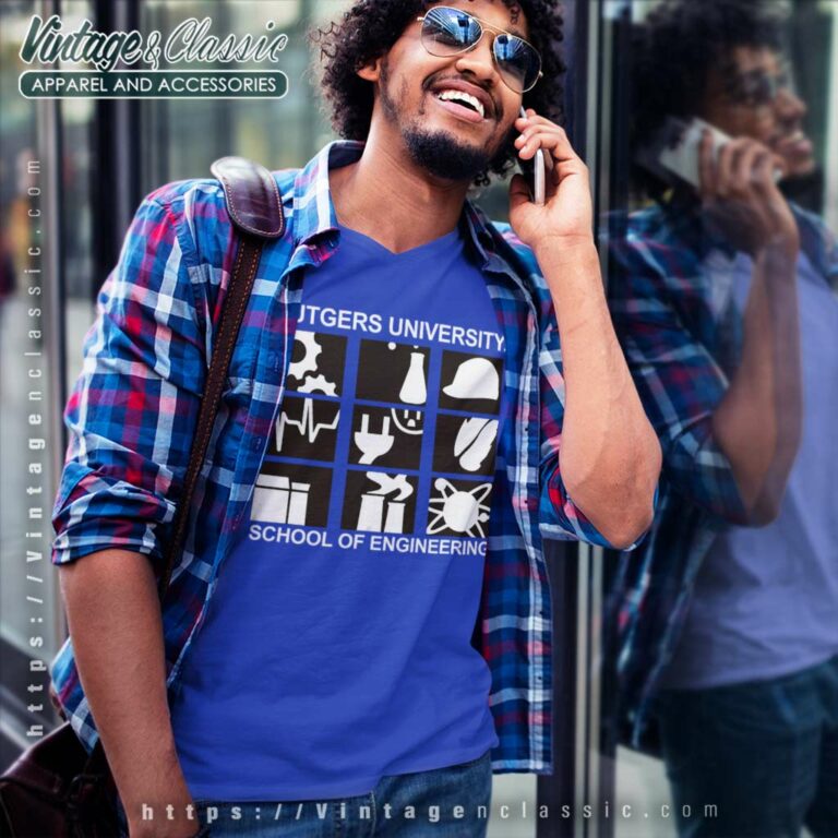 Rutgers University School Of Engineering V Neck TShirt Rutgers University School Of Engineering V Neck TShirt