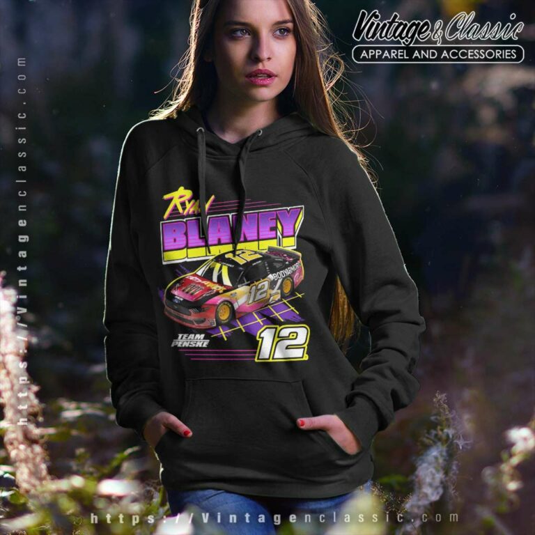 Ryan Blaney 12 Nascar Team Penske Hoodie Ryan Blaney 12 Nascar Team Penske Hoodie
