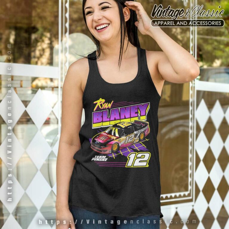 Ryan Blaney 12 Nascar Team Penske Tank Top Racerback Ryan Blaney 12 Nascar Team Penske Tank Top Racerback