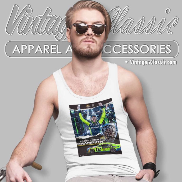 Ryan Blaney 2023 Nascar Championship Tank Top Racerback Ryan Blaney 2023 Nascar Championship Tank Top Racerback