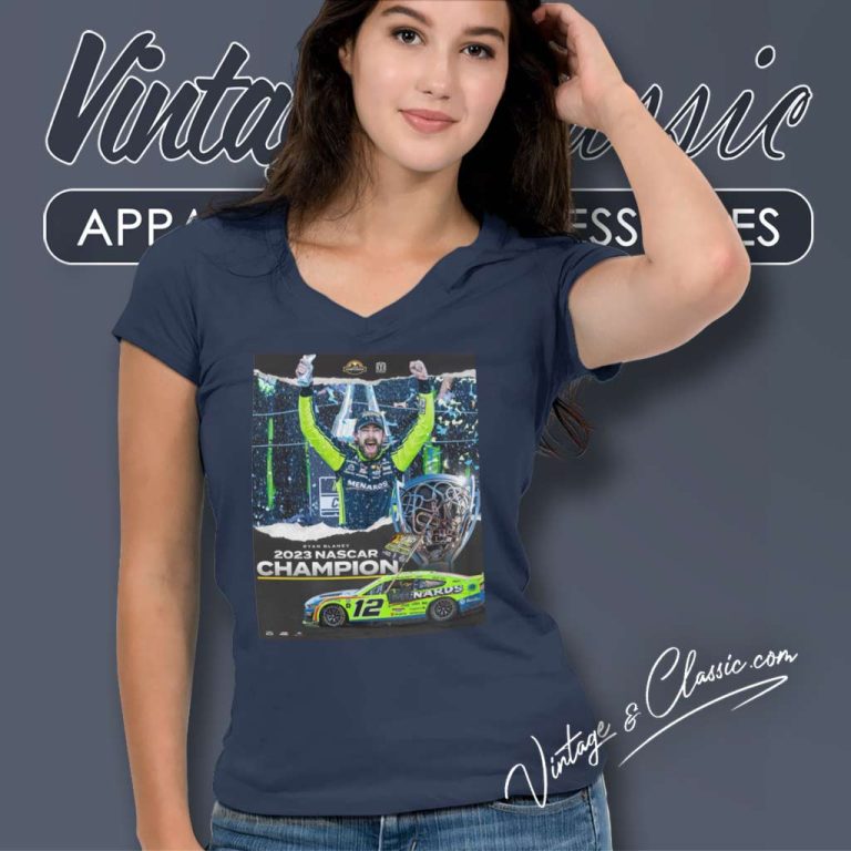 Ryan Blaney 2023 Nascar Championship V Neck TShirt Ryan Blaney 2023 Nascar Championship V Neck TShirt