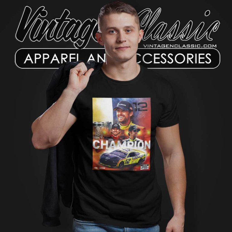 Ryan Blaney 2023 Nascar Cup Series Champion T Shirt Ryan Blaney 2023 Nascar Cup Series Champion T Shirt