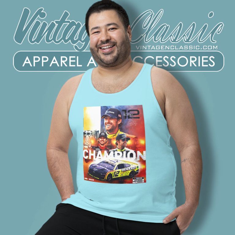 Ryan Blaney 2023 Nascar Cup Series Champion Team Penske Tank Top Racerback Ryan Blaney 2023 Nascar Cup Series Champion Team Penske Tank Top Racerback