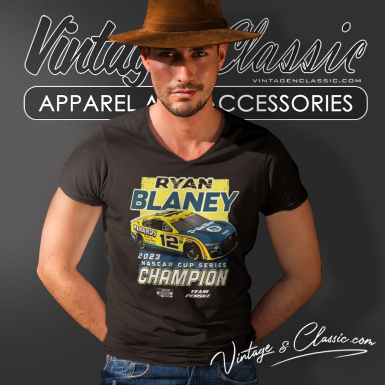Ryan Blaney 2023 Shirt Nascar Cup Series Champion V Neck TShirt Ryan Blaney 2023 Shirt Nascar Cup Series Champion V Neck TShirt