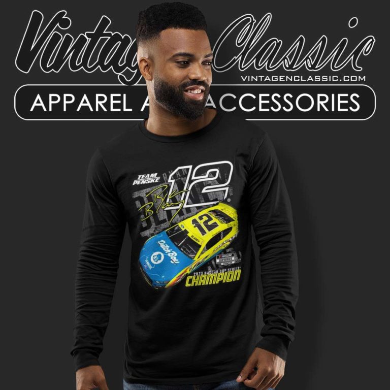 Ryan Blaney Nascar Cup Series Champion Car Long Sleeve Tee Ryan Blaney Nascar Cup Series Champion Car Long Sleeve Tee