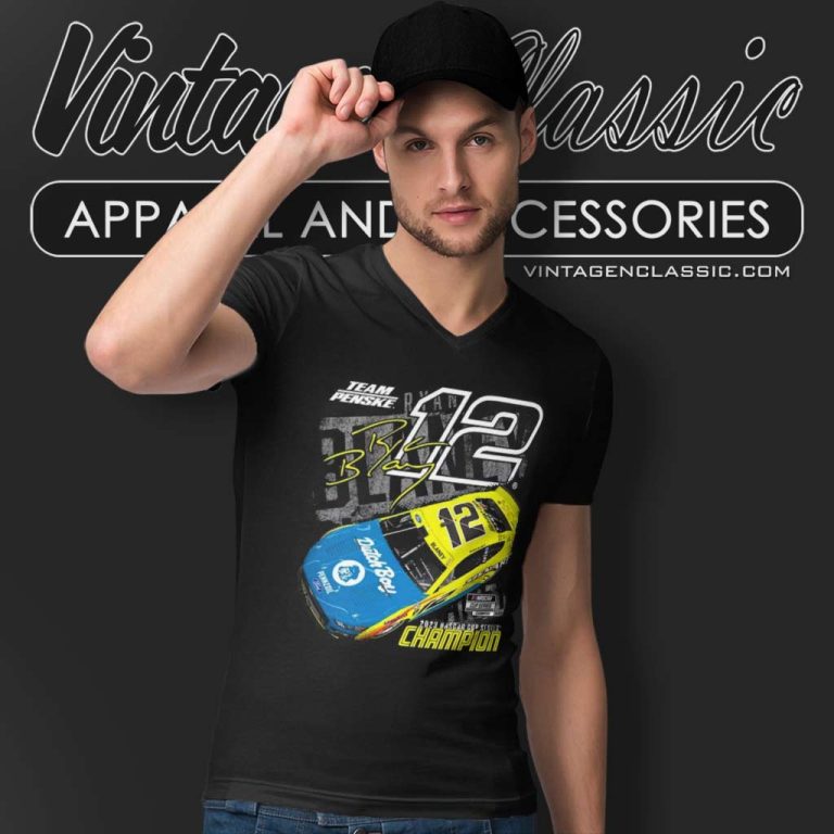 Ryan Blaney Nascar Cup Series Champion Car V Neck TShirt Ryan Blaney Nascar Cup Series Champion Car V Neck TShirt
