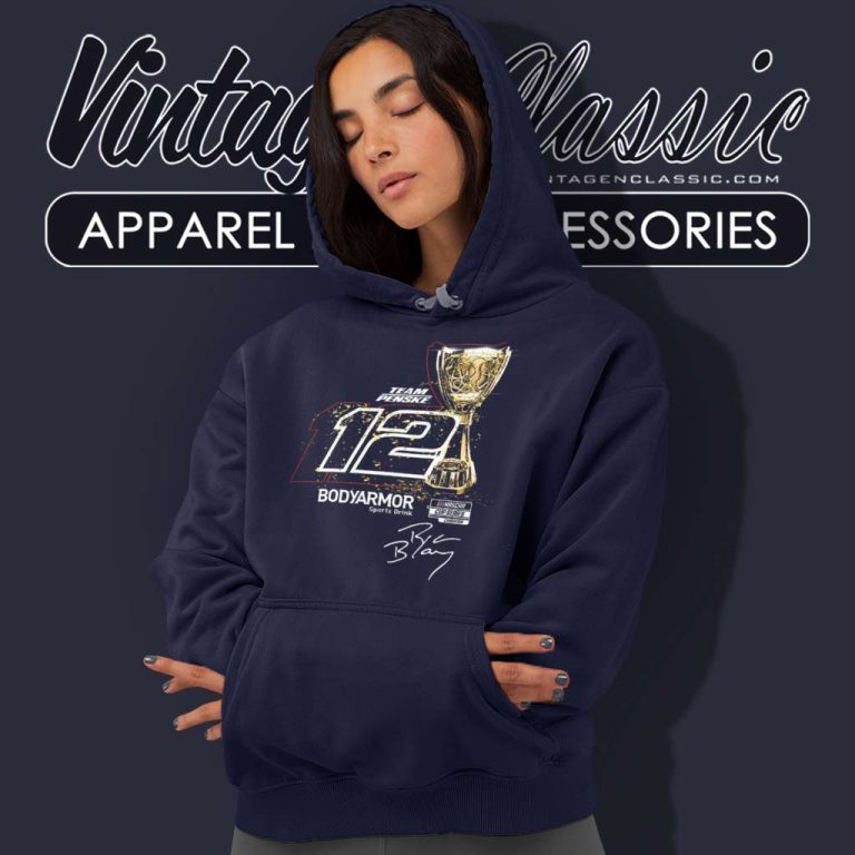 Ryan Blaney Signature Team Penske Nascar Champion Cup Hoodie Ryan Blaney Signature Team Penske Nascar Champion Cup Hoodie