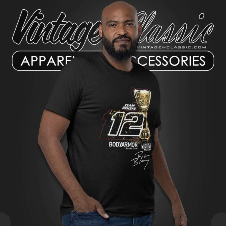 Ryan Blaney Signature Team Penske Nascar Champion Cup T Shirt Ryan Blaney Signature Team Penske Nascar Champion Cup T Shirt