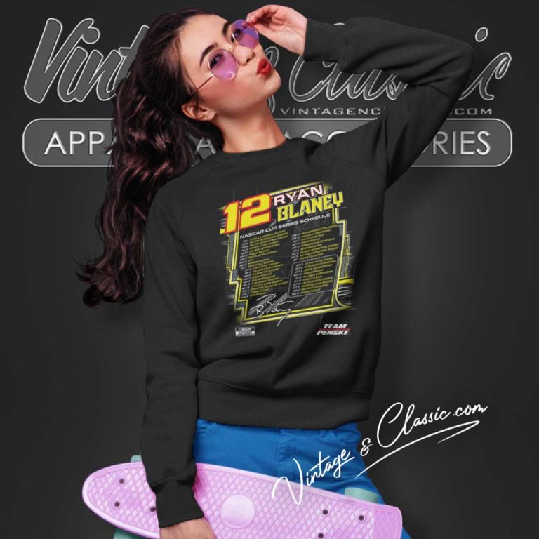 Ryan Blaney Team Penske 2024 Nascar Cup Series Schedule Sweatshirt Ryan Blaney Team Penske 2024 Nascar Cup Series Schedule Sweatshirt