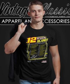 Ryan Blaney Team Penske 2024 Nascar Cup Series Schedule Shirt 6 Ryan Blaney Team Penske 2024 Nascar Cup Series Schedule T Shirt