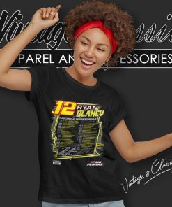 Ryan Blaney Team Penske 2024 Nascar Cup Series Schedule Shirt 5 Ryan Blaney Team Penske 2024 Nascar Cup Series Schedule Women TShirt