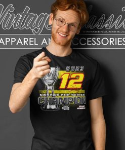 Ryan Blaney Team Penske Black 2023 Nascar Cup Series Champion T Shirt