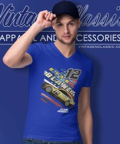 Ryan Blaney Team Penske Champion 2023 V Neck TShirt