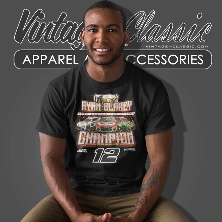 Ryan Blaney Team Penske Nascar Champion 2023 T Shirt Ryan Blaney Team Penske Nascar Champion 2023 T Shirt