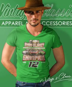 Ryan Blaney Team Penske Nascar Champion 2023 V Neck TShirt