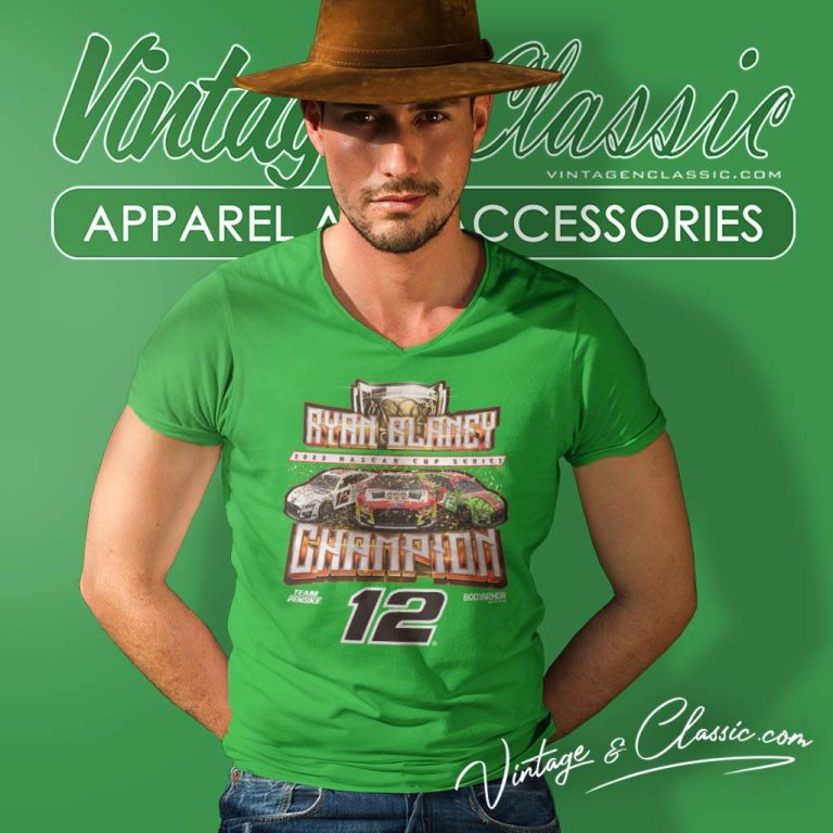 Ryan Blaney Team Penske Nascar Champion 2023 V Neck TShirt Ryan Blaney Team Penske Nascar Champion 2023 V Neck TShirt