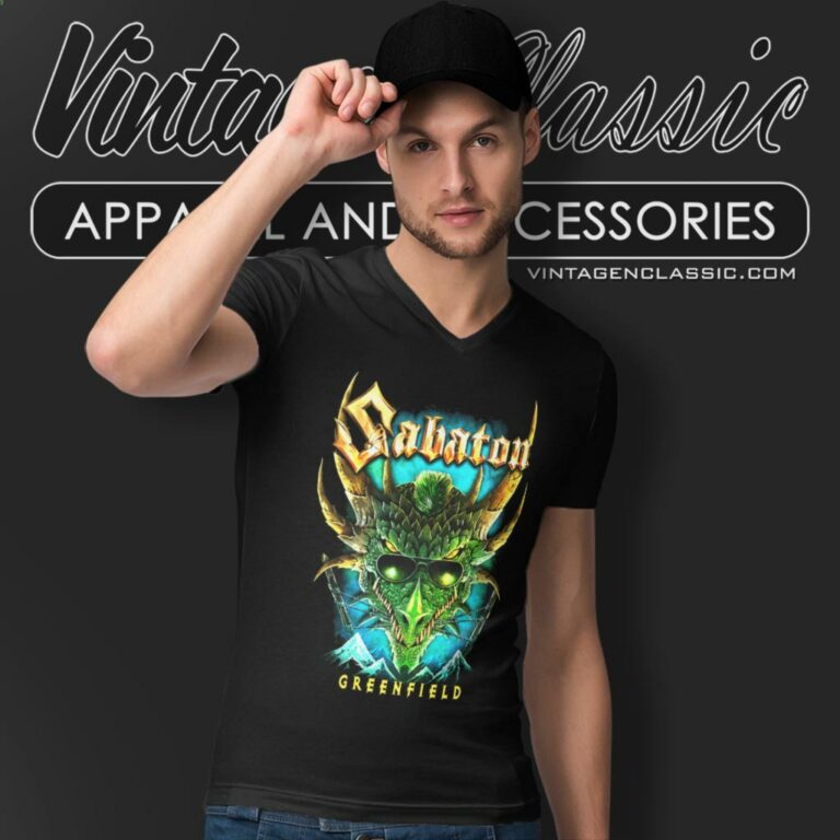 Sabaton Greenfield V Neck TShirt Sabaton Greenfield V Neck TShirt