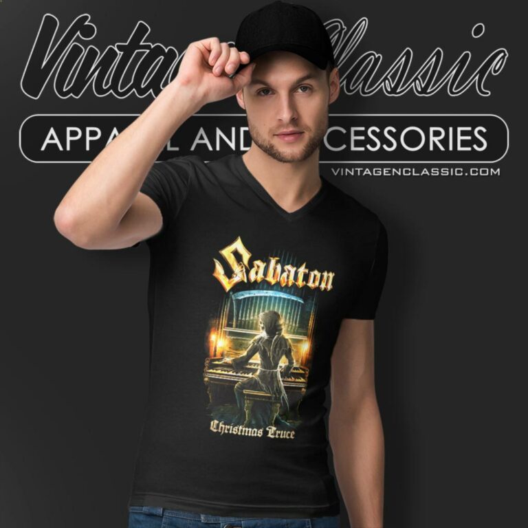 Sabaton Immortal Carol V Neck TShirt Sabaton Immortal Carol V Neck TShirt