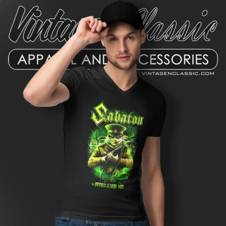 Sabaton Shirt Attack Of The Dead Men V Neck TShirt Sabaton Shirt Attack Of The Dead Men V Neck TShirt