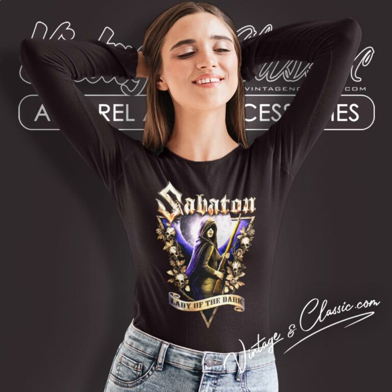 Sabaton Shirt Lady Of The Dark Long Sleeve Tee Sabaton Shirt Lady Of The Dark Long Sleeve Tee