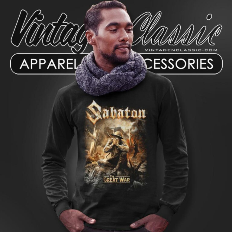 Sabaton Shirt The Great War Long Sleeve Tee Sabaton Shirt The Great War Long Sleeve Tee