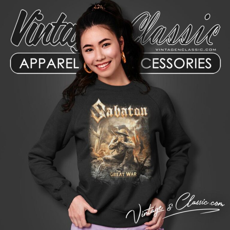 Sabaton Shirt The Great War Sweatshirt Sabaton Shirt The Great War Sweatshirt